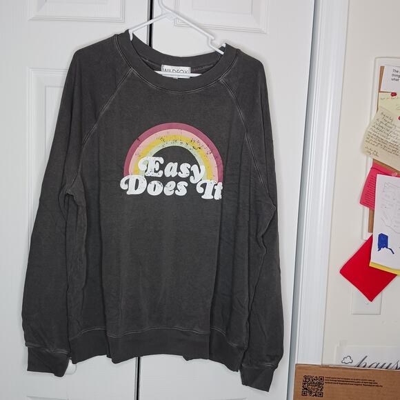 Wildfox Easy Does It Sommers Sweatshirt NWT Size XL - Picture 3 of 12